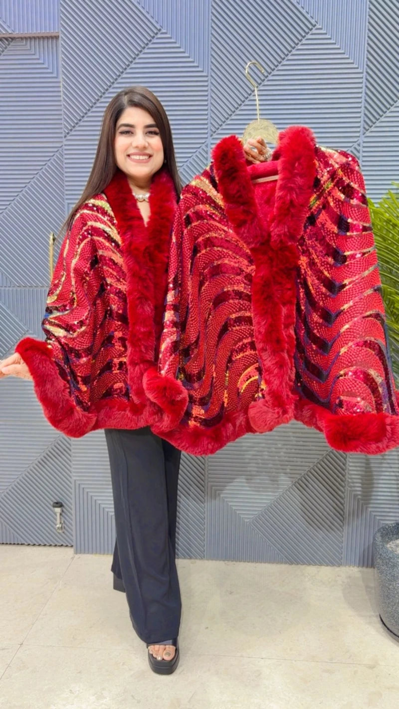 PREMIUM WINTER WEAR SEQUENCE PONCHU GGR3312