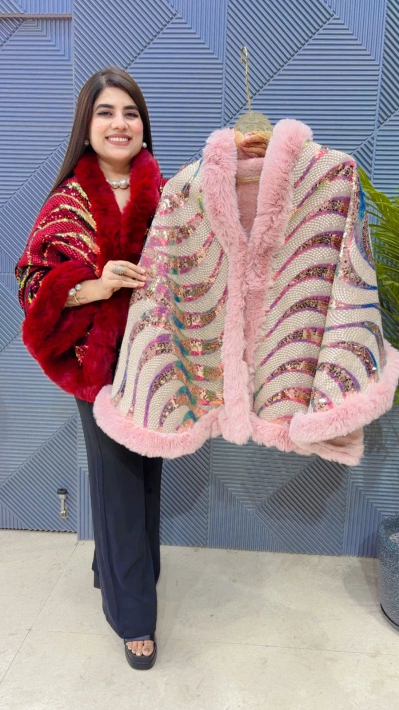 PREMIUM WINTER WEAR SEQUENCE PONCHU GGR3312