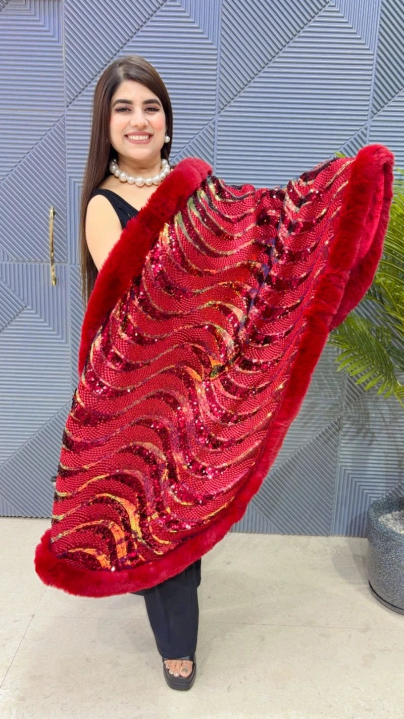 PREMIUM WINTER WEAR SEQUENCE PONCHU GGR3312