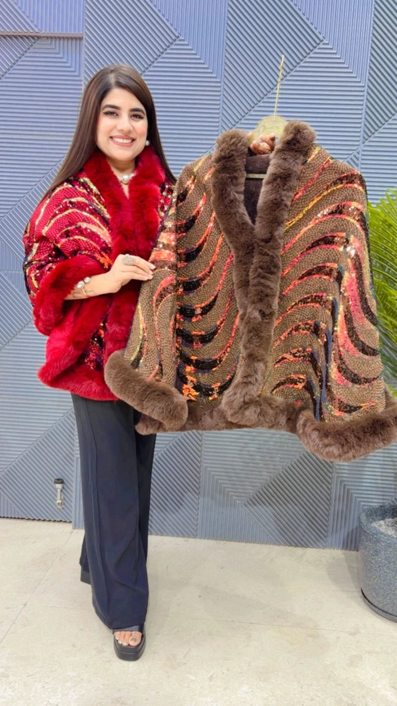 PREMIUM WINTER WEAR SEQUENCE PONCHU GGR3312