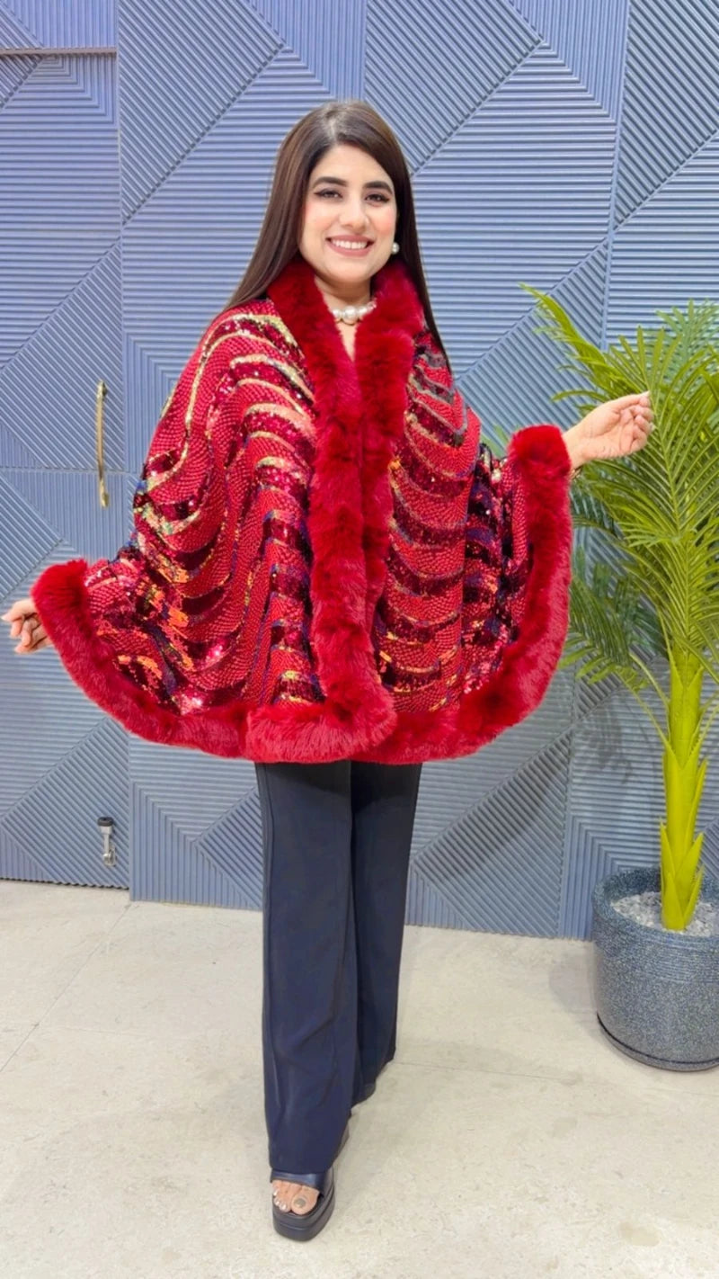 PREMIUM WINTER WEAR SEQUENCE PONCHU GGR3312