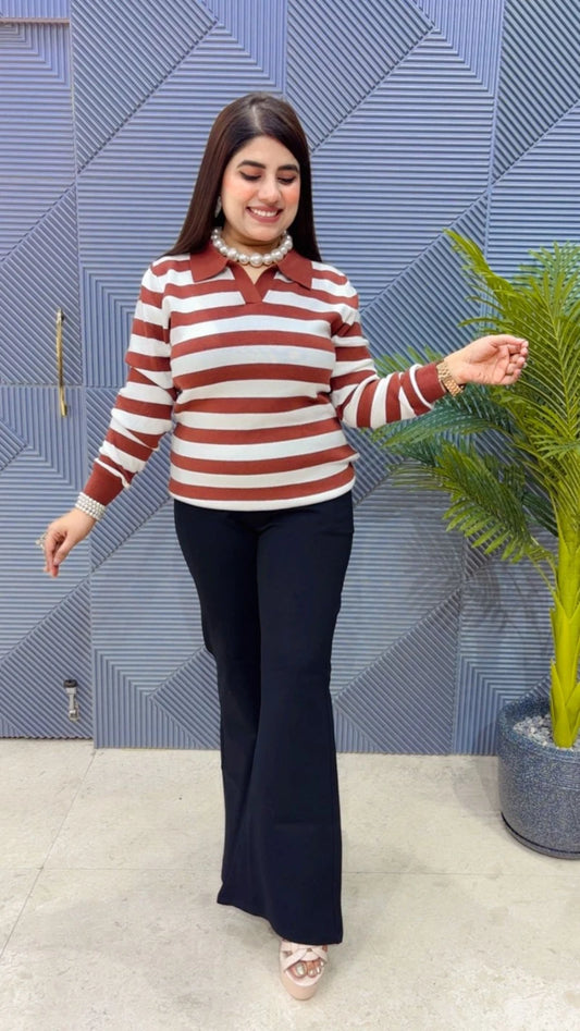 PREMIUM PRE-WINTER STRIPED TOP GGR3327