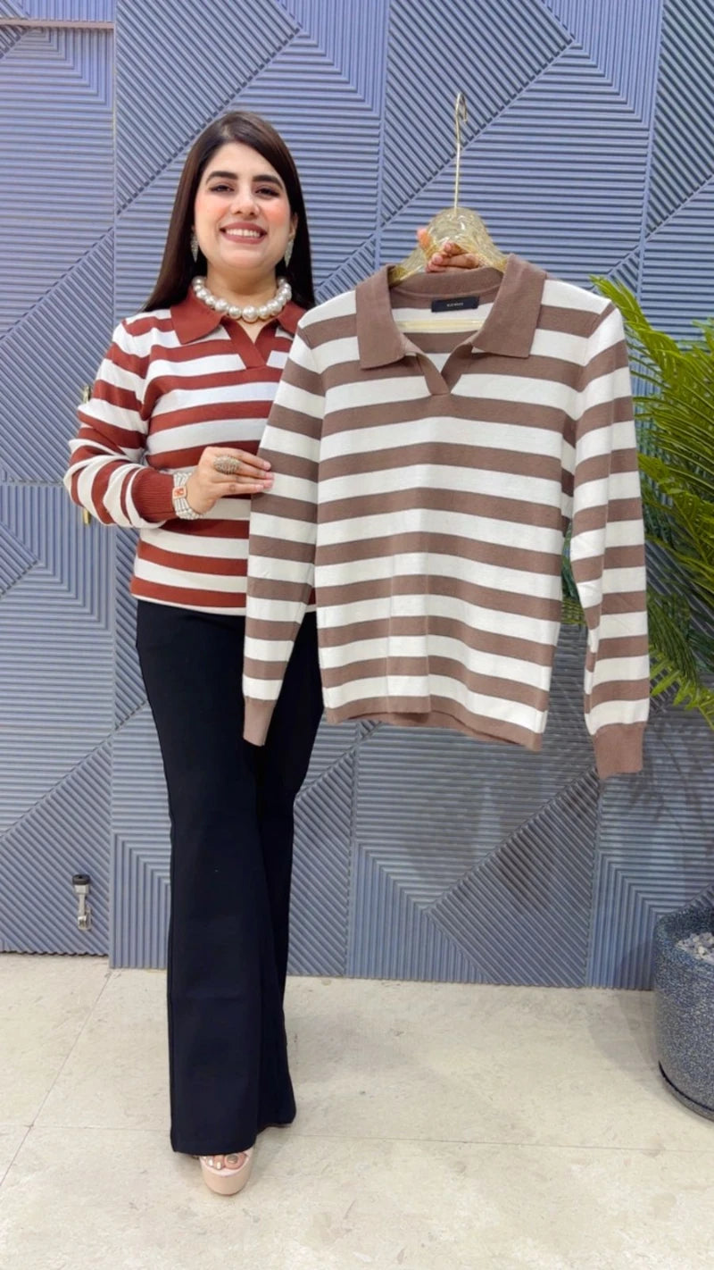 PREMIUM PRE-WINTER STRIPED TOP GGR3327
