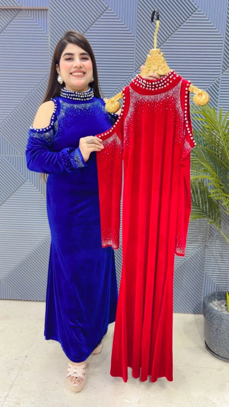 PREMIUM VELVET DRESS GGR3411