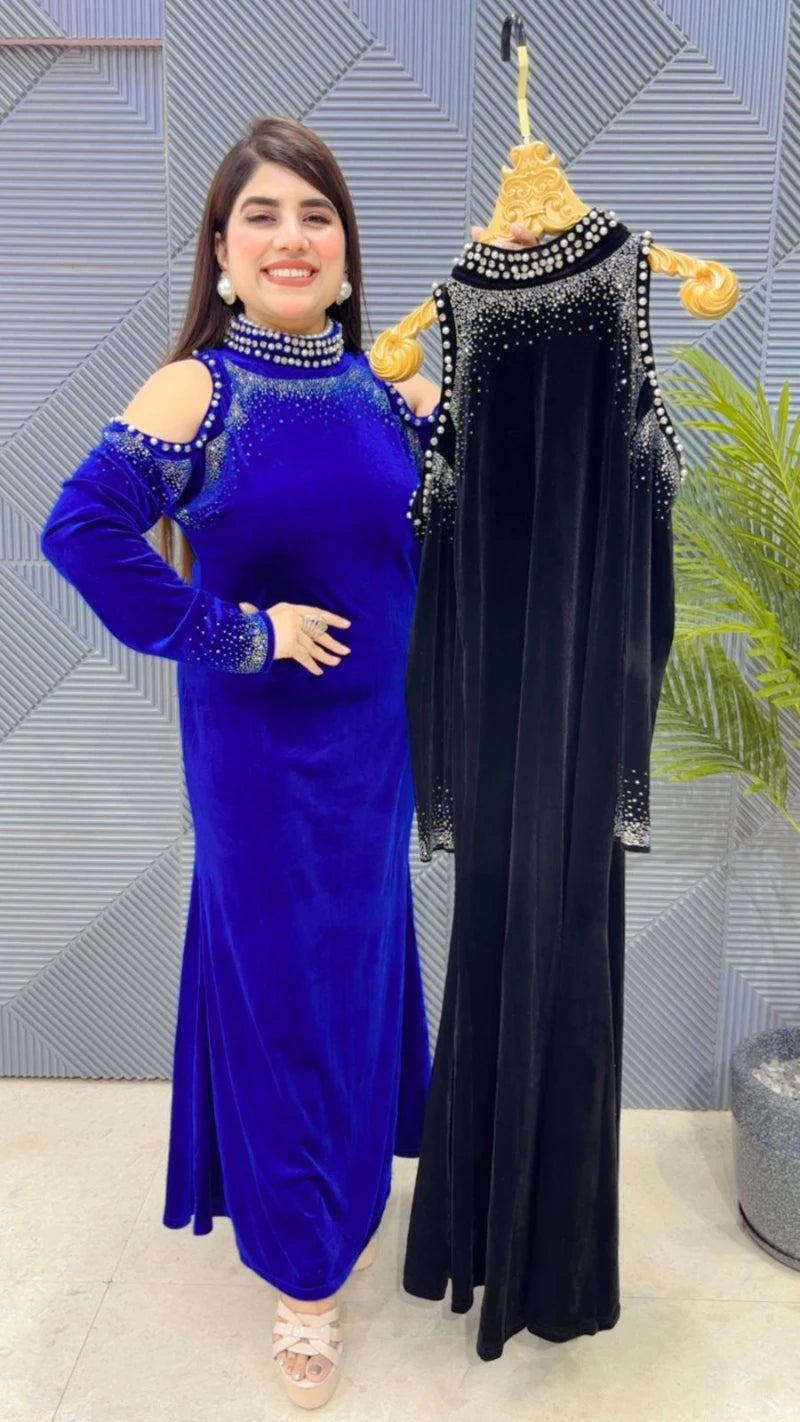 PREMIUM VELVET DRESS GGR3411