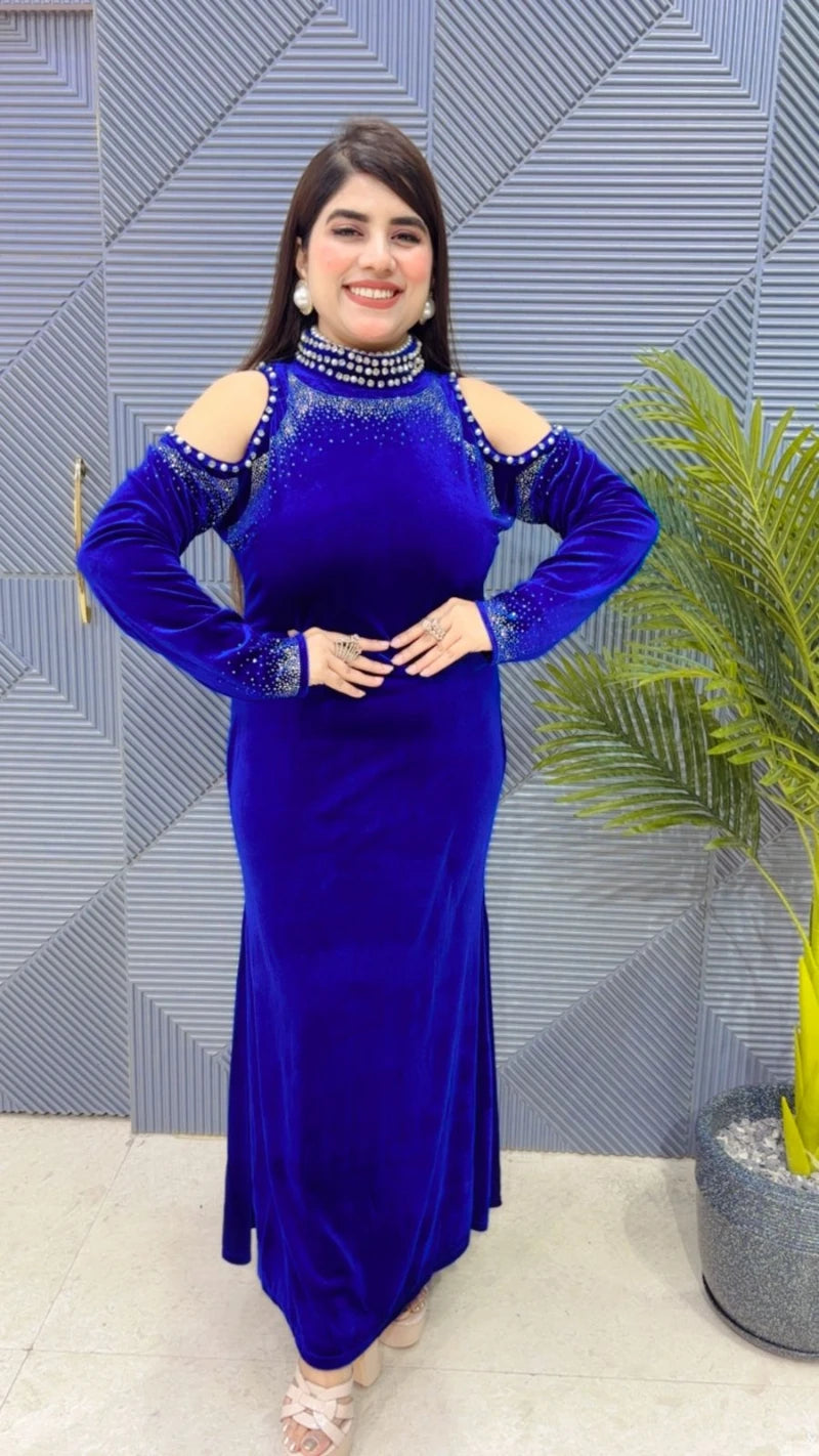 PREMIUM VELVET DRESS GGR3411