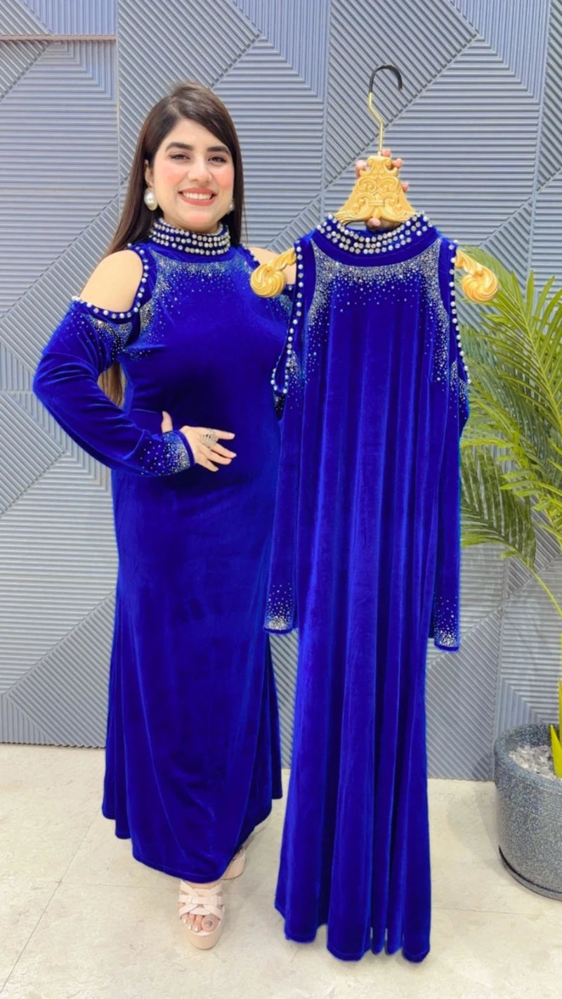 PREMIUM VELVET DRESS GGR3411