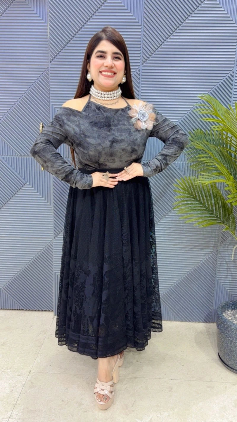 PTREMIUM SKIRT TOP SET GGR3419