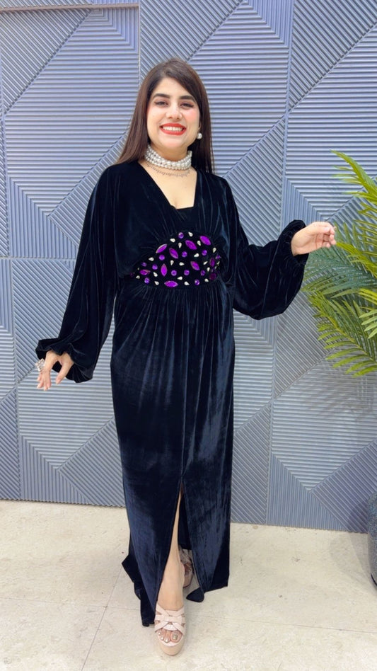 PREMIUM VELVET DRESS GGR3459