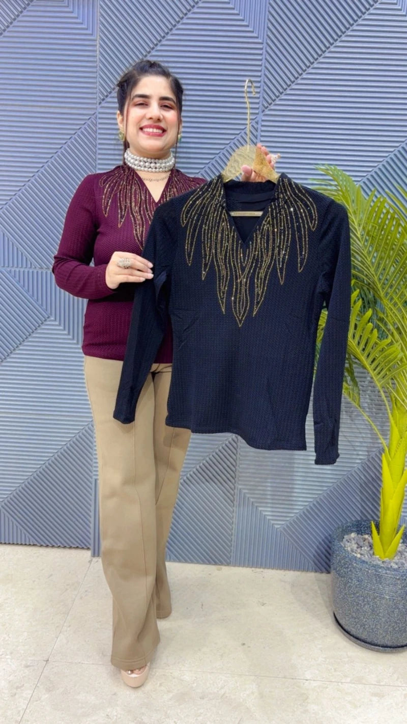 BEAUTIFUL PARTYWEAR TOP GGR3489