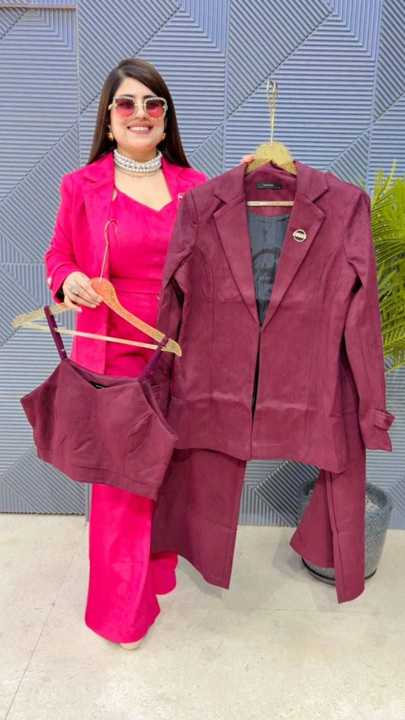 PREMIUM WINTERWEAR BLAZER SET GGR3506