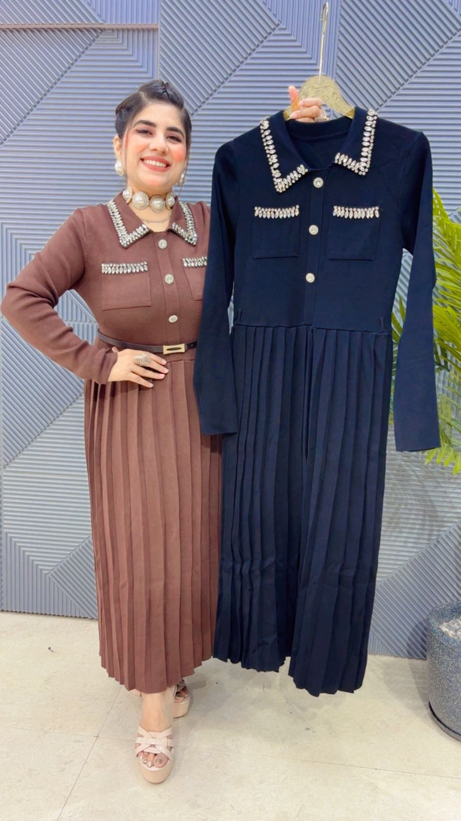 PREMIUM WOOLLEN DRESS GGR3536