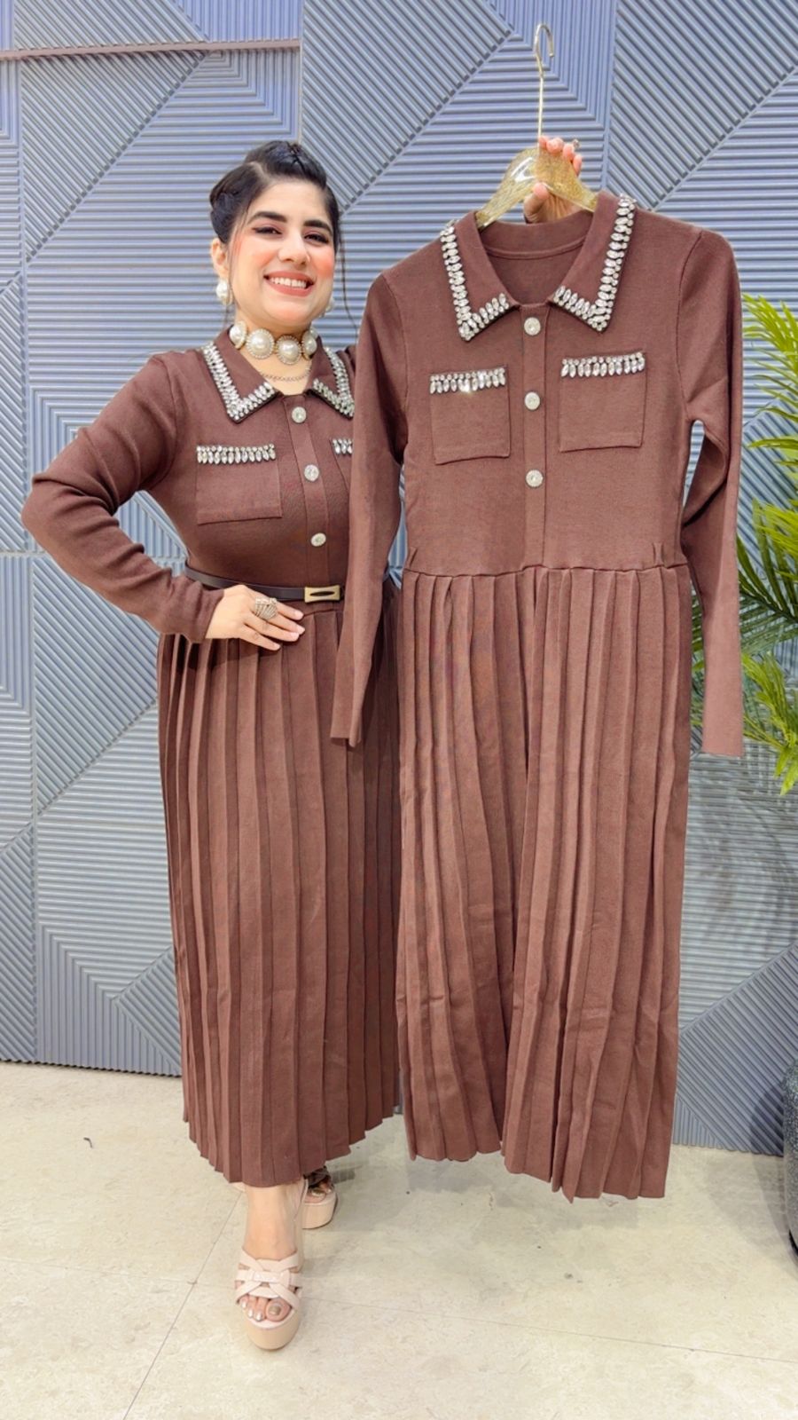 PREMIUM WOOLLEN DRESS GGR3536