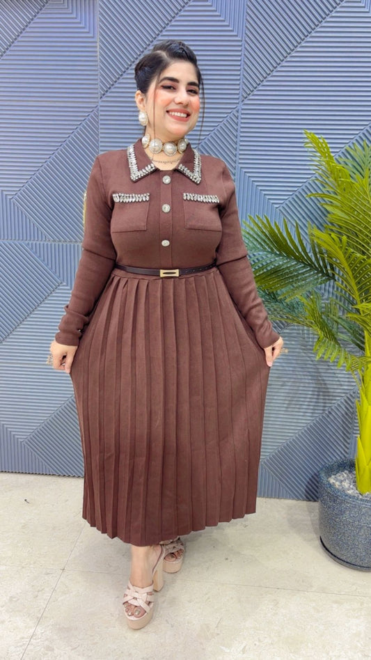 PREMIUM WOOLLEN DRESS GGR3536