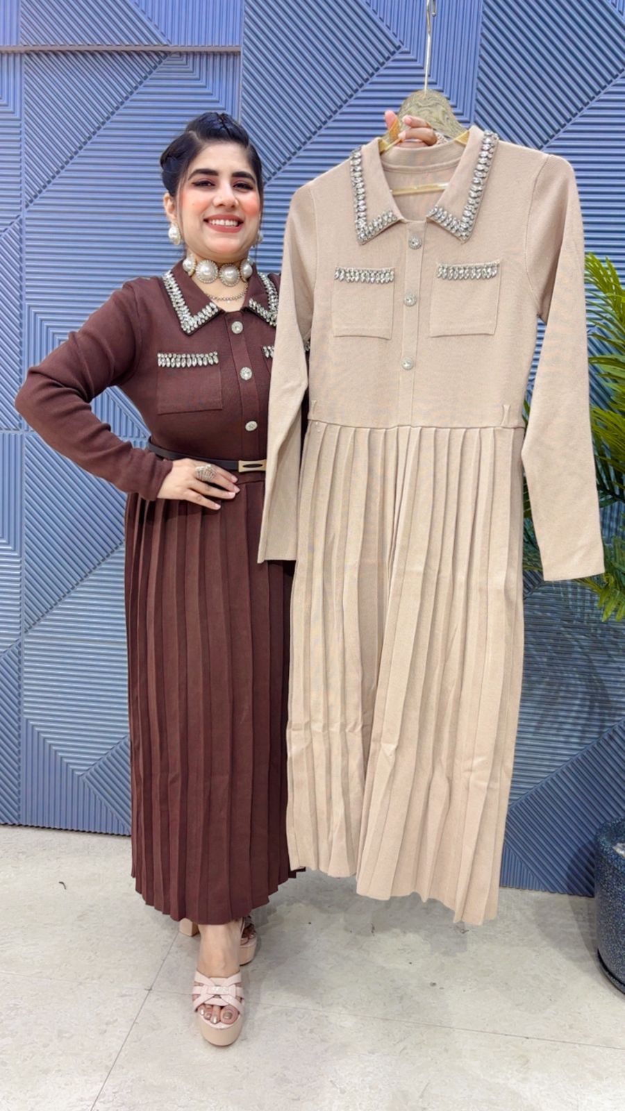 PREMIUM WOOLLEN DRESS GGR3536