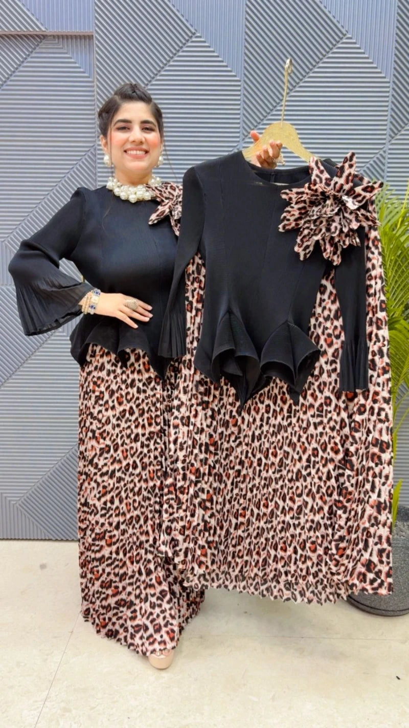 PREMIUM WRINKLE SKIRT SET GGR3548