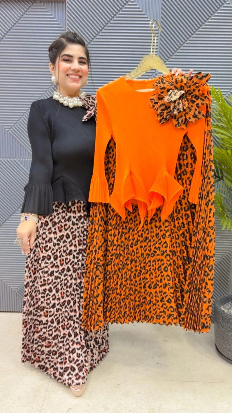 PREMIUM WRINKLE SKIRT SET GGR3548