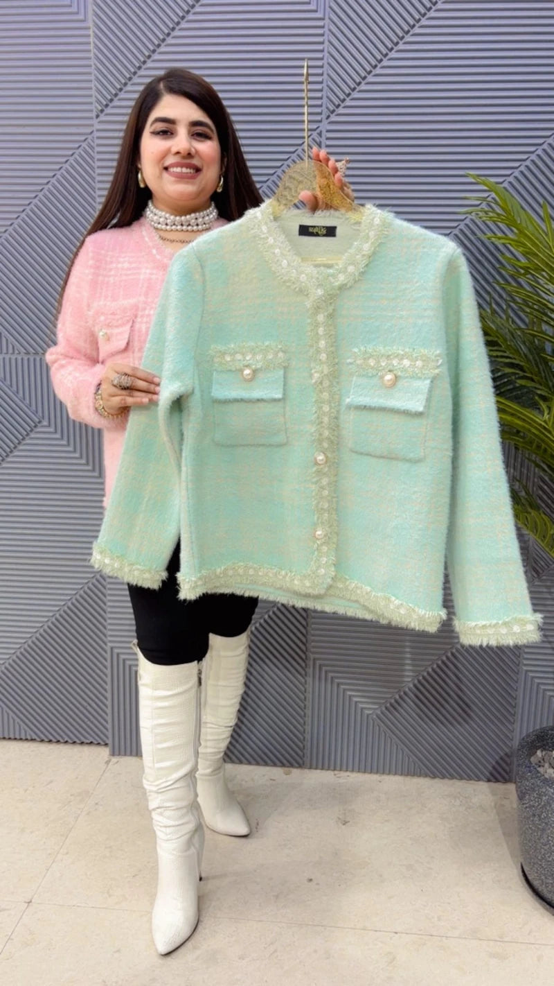 PREMIUM WINTERWEAR WOOLEN CARDIGAN BLAZER GGR3574