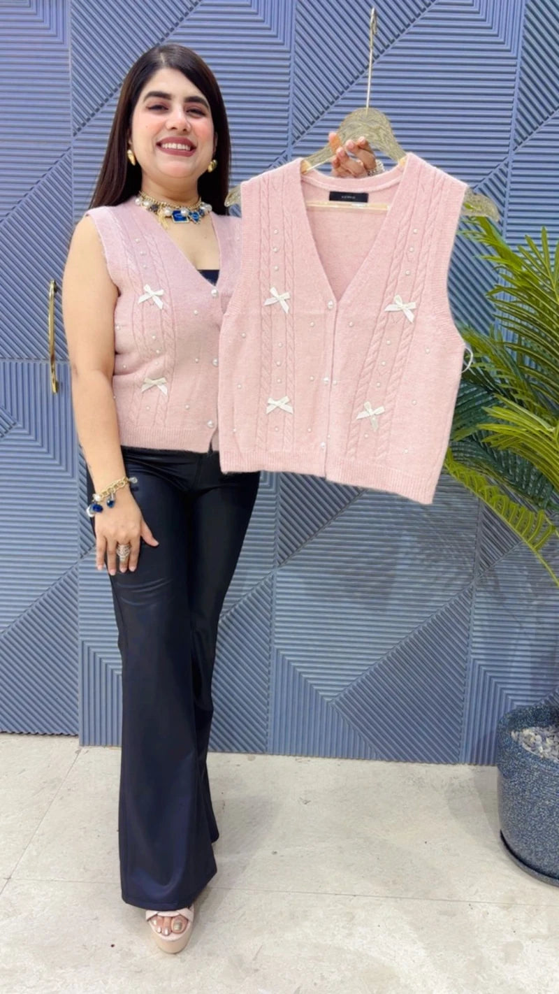 PREMIUM CUT SLEEVS WOOLEN TOP GGR3594