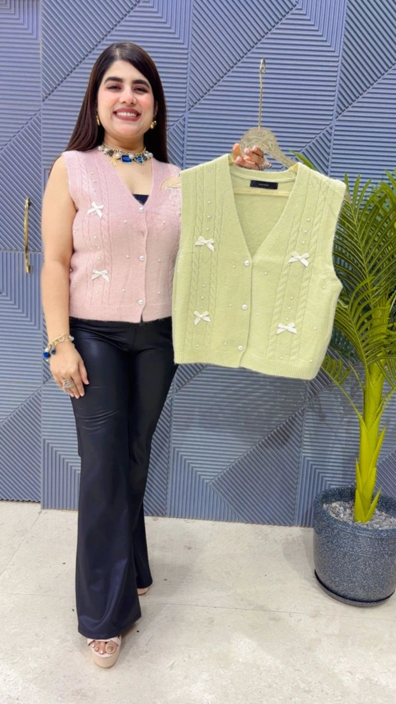 PREMIUM CUT SLEEVS WOOLEN TOP GGR3594