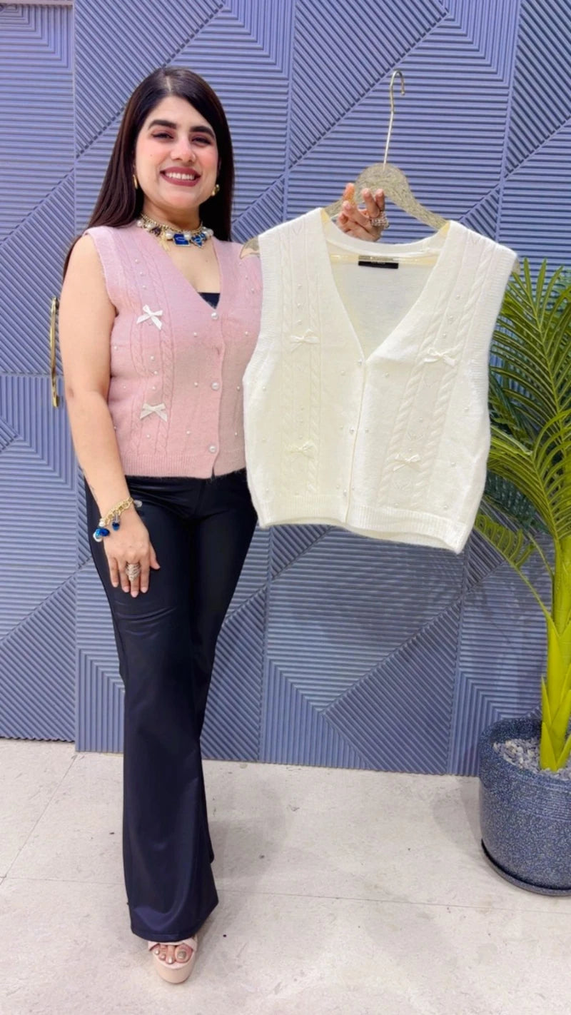 PREMIUM CUT SLEEVS WOOLEN TOP GGR3594