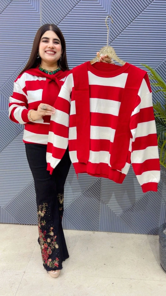 PREMIUM WINTERWEAR TOP WITH STOLE GGR3623