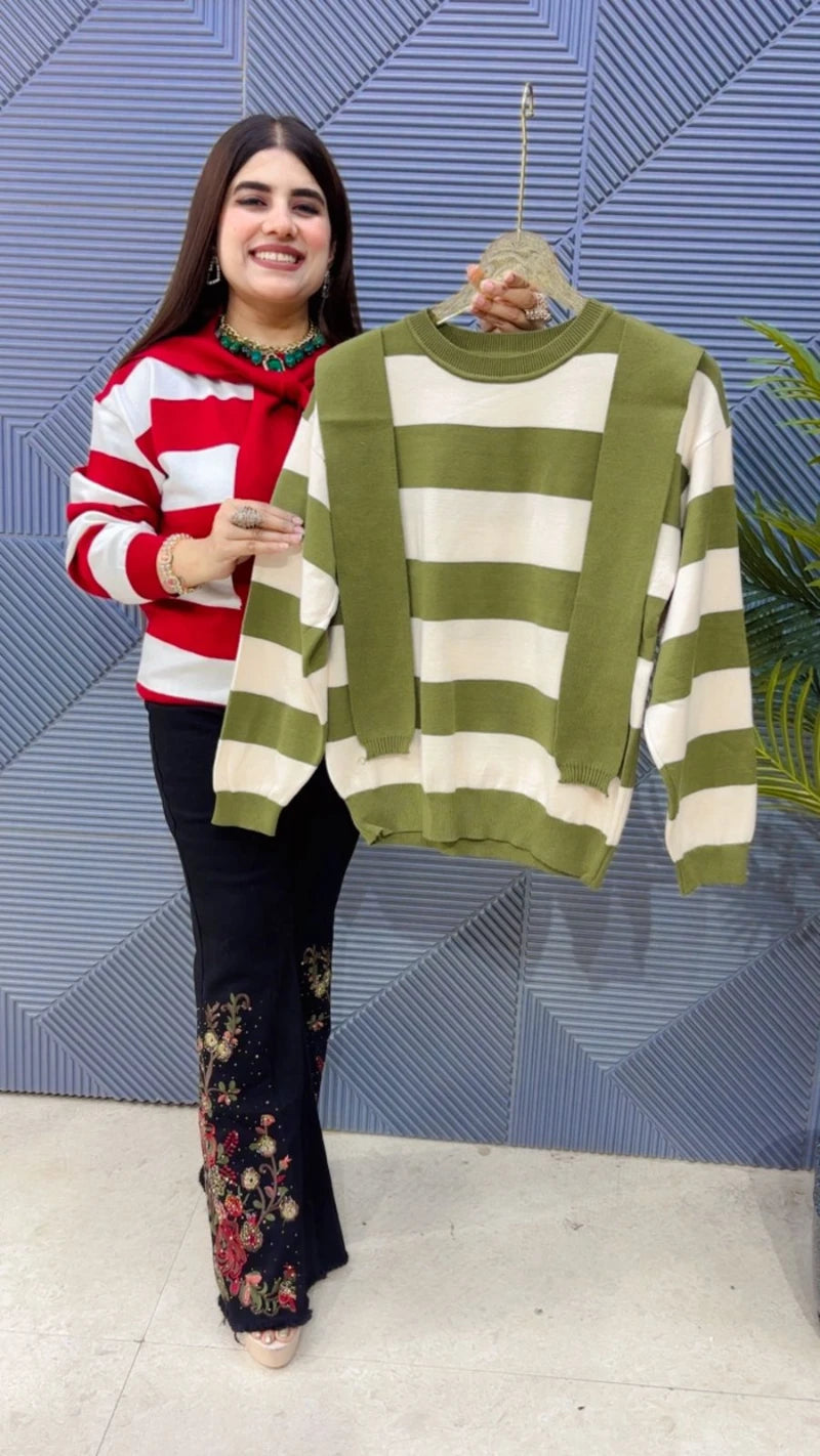 PREMIUM WINTERWEAR TOP WITH STOLE GGR3623