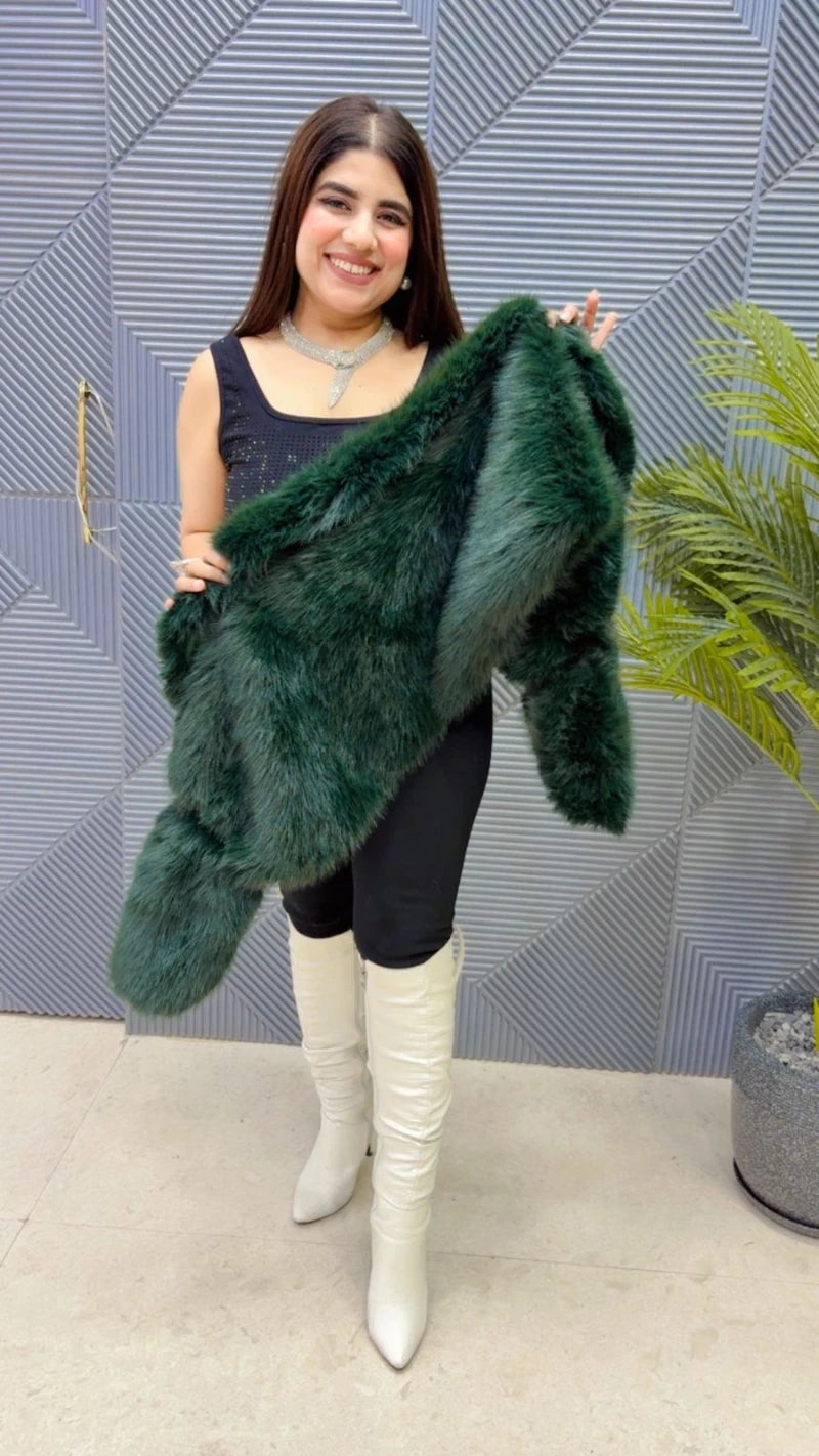 PREMIUM WINTERWEAR FURR CAPE GGR3645