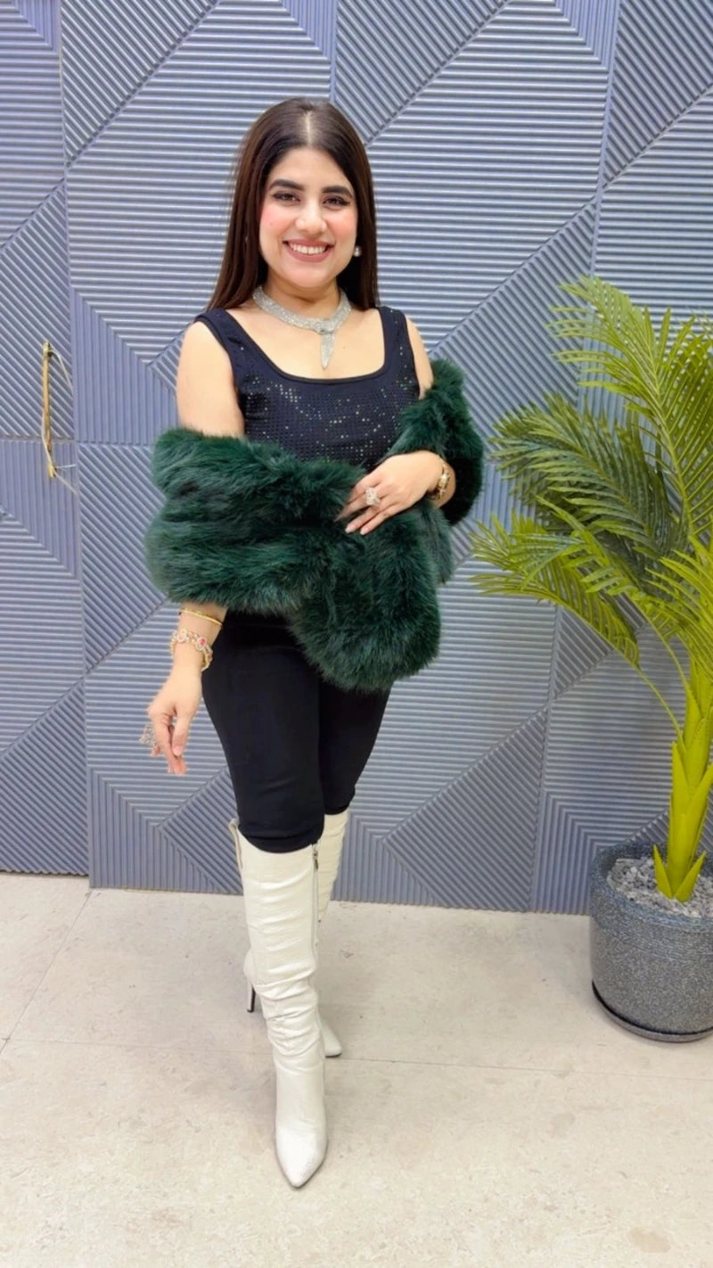 PREMIUM WINTERWEAR FURR CAPE GGR3645