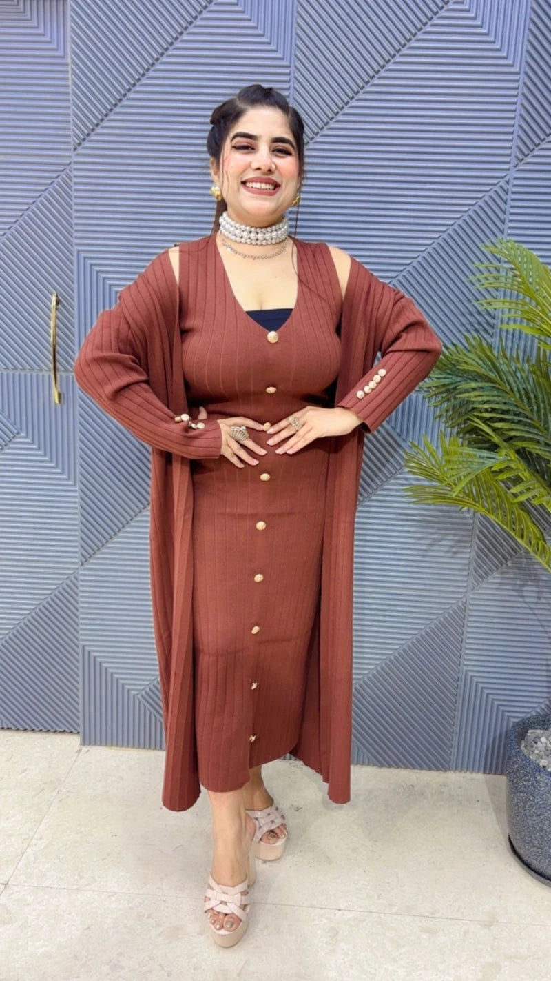 PREMIUM WINTERWEAR 2 PCS DRESS GGR3651