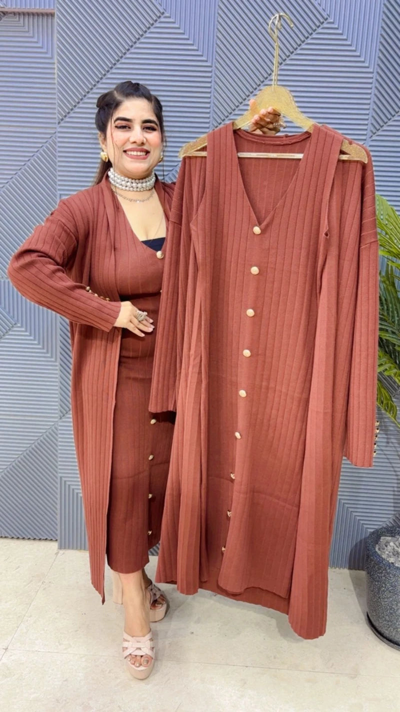 PREMIUM WINTERWEAR 2 PCS DRESS GGR3651