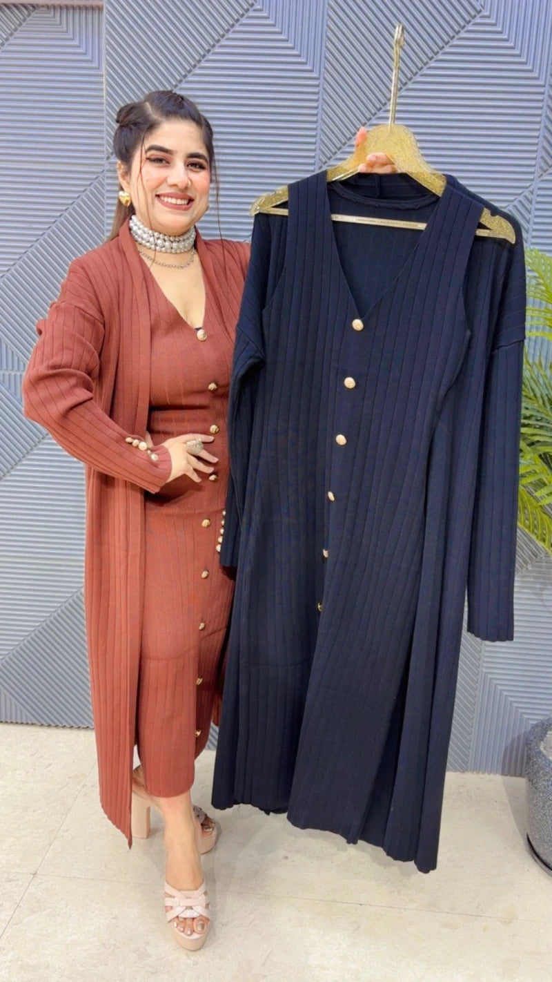 PREMIUM WINTERWEAR 2 PCS DRESS GGR3651