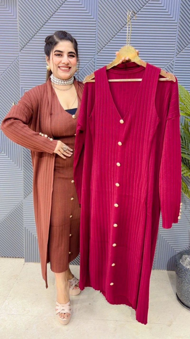 PREMIUM WINTERWEAR 2 PCS DRESS GGR3651