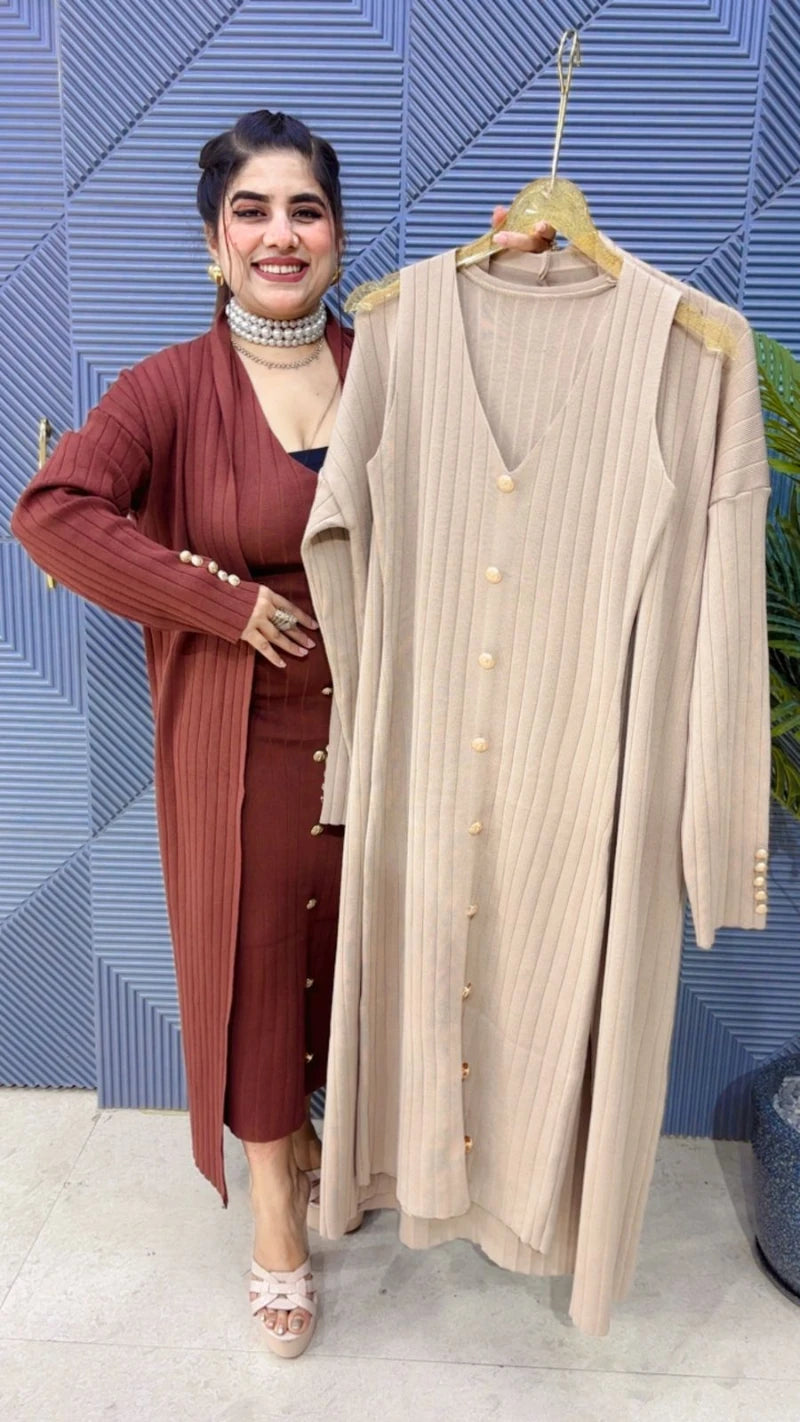 PREMIUM WINTERWEAR 2 PCS DRESS GGR3651