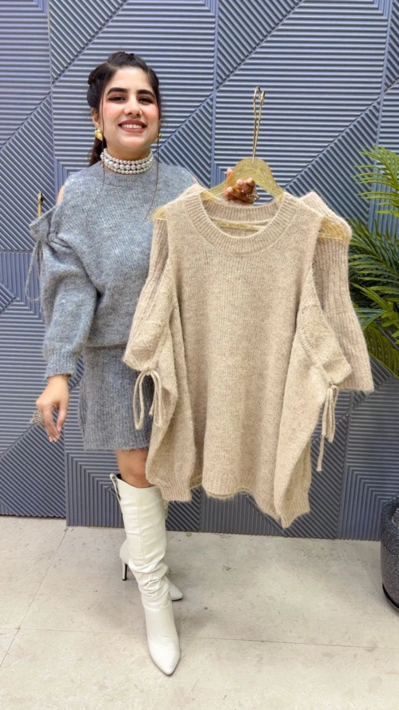 PREMIUM WOOLEN KOREAN CORD SET GGR3655