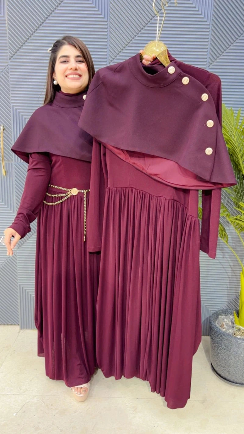 PREMIUM CAPE DRESS GGR3676