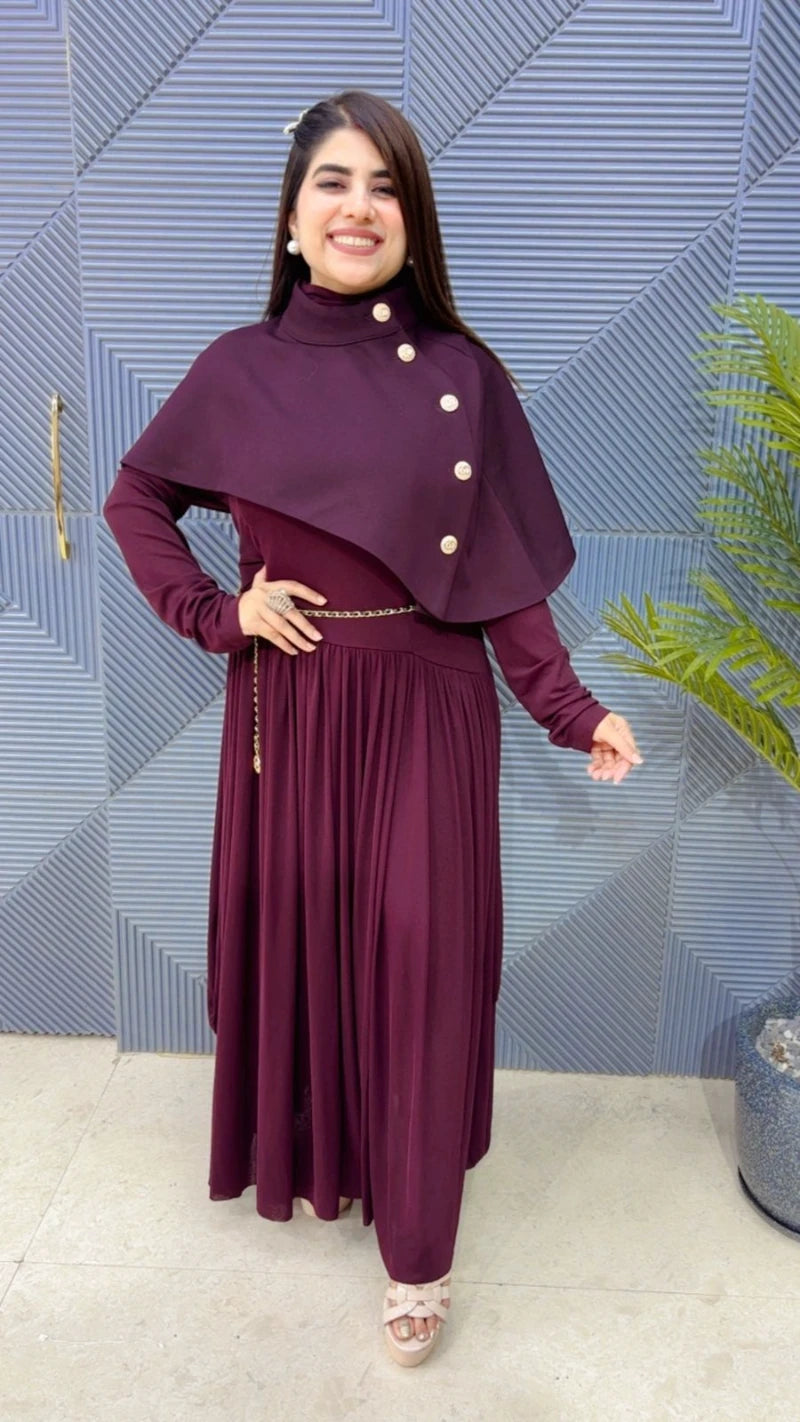 PREMIUM CAPE DRESS GGR3676