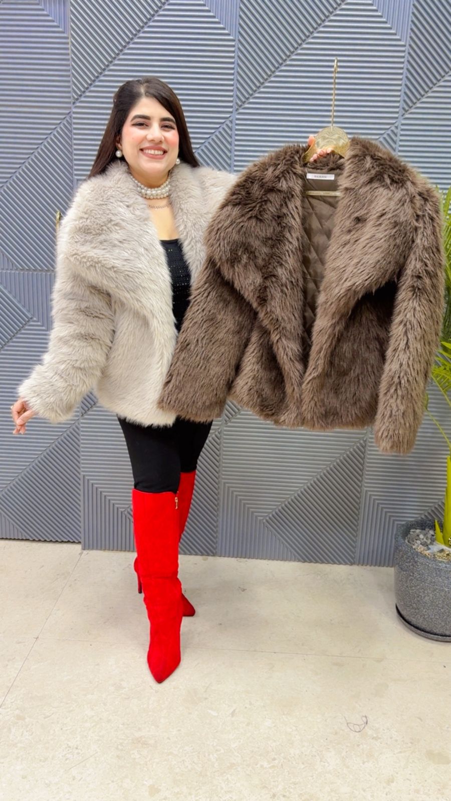 BEAUTIFUL FURR COAT GGR3714