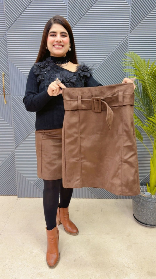 PREMIUM SUEDE SKIRT GGR3722