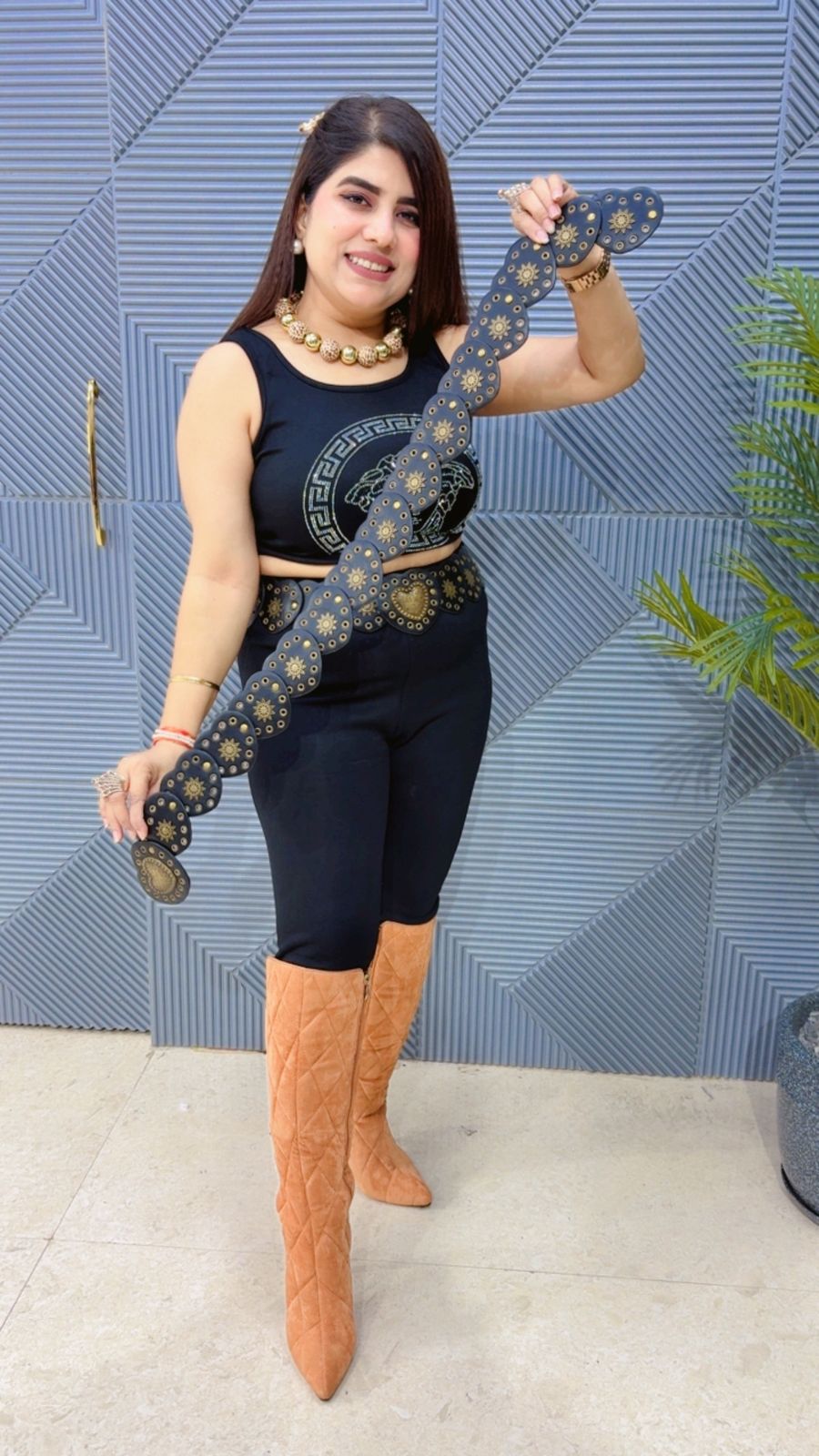 PREMIUM HEART SHAPE CELEBRITY  BELT GGR3732