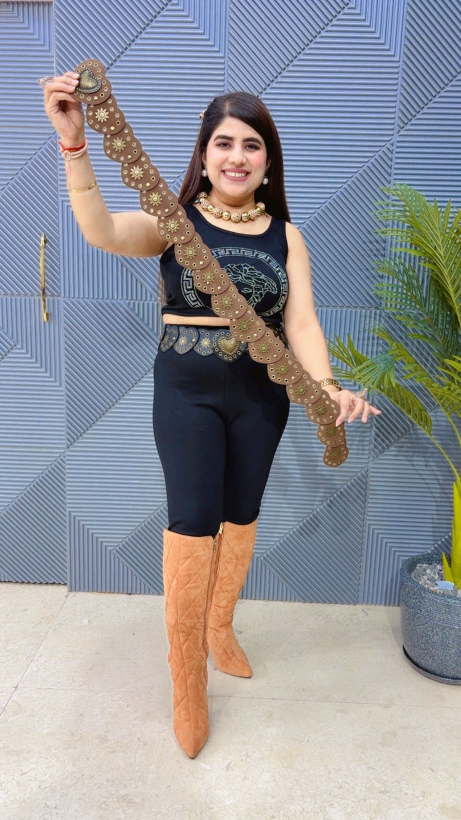 PREMIUM HEART SHAPE CELEBRITY  BELT GGR3732