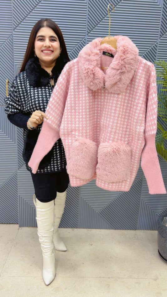 BEAUTIFUL CARDIGAN FURR JACKET GGR3750