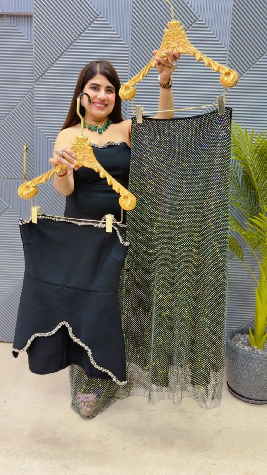 PREMIUM TUBE RHYAMSTONE DRESS GGR3757