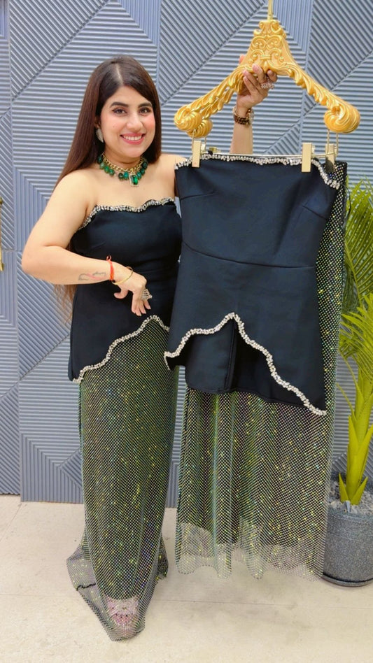 PREMIUM TUBE RHYAMSTONE DRESS GGR3757