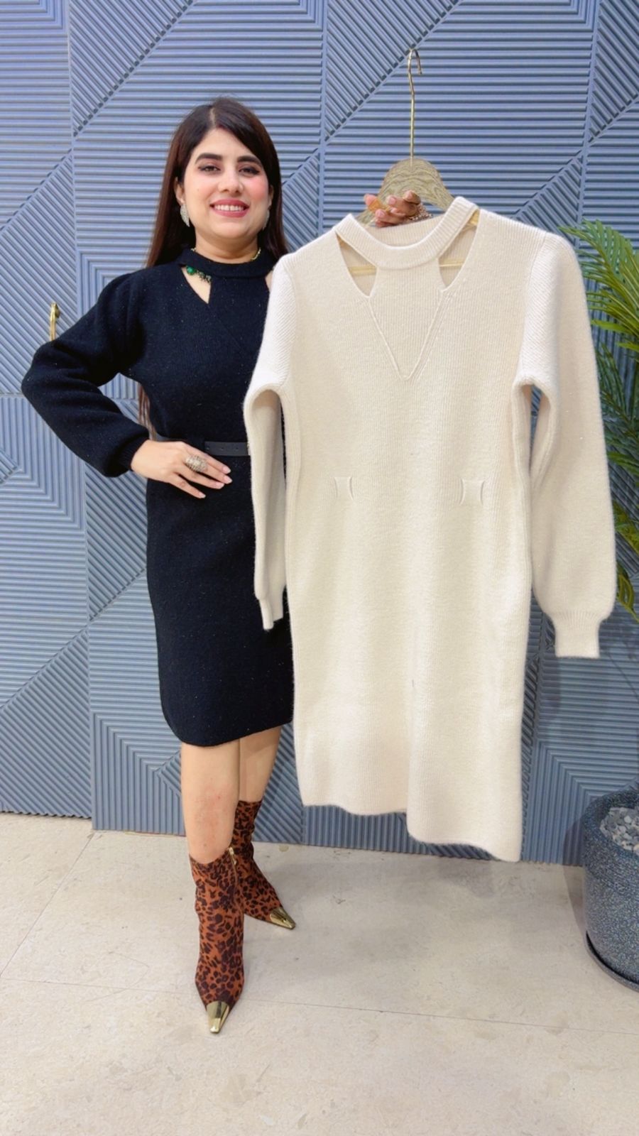 PREMIUM DRESS WITH BELT GGR3759