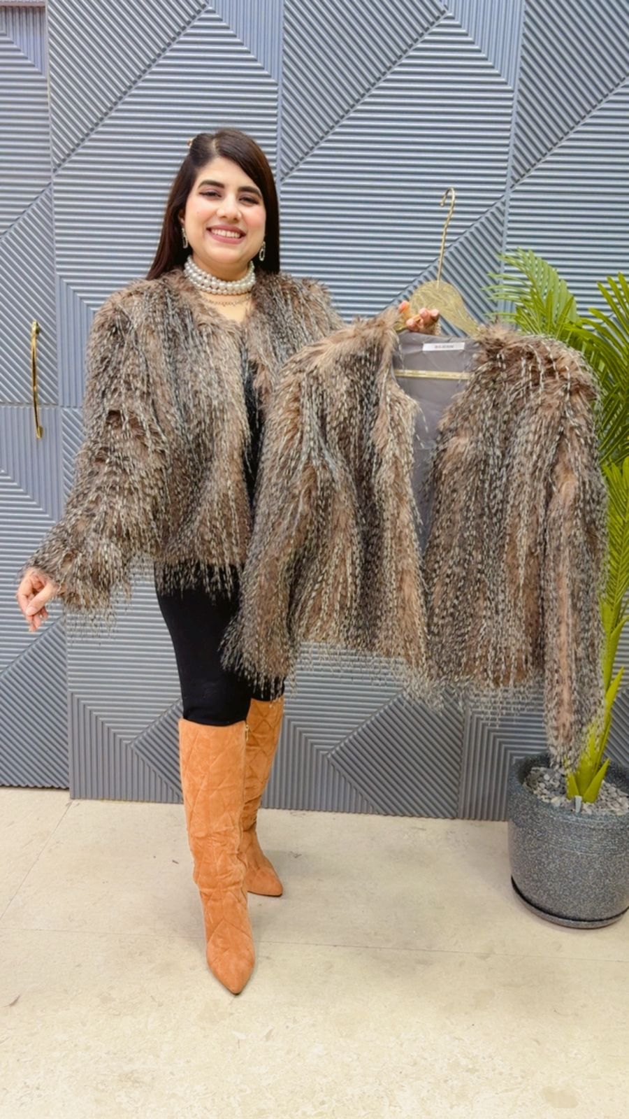 BEAUTIFUL WINTERWEAR FURR BLAZER GGR3785