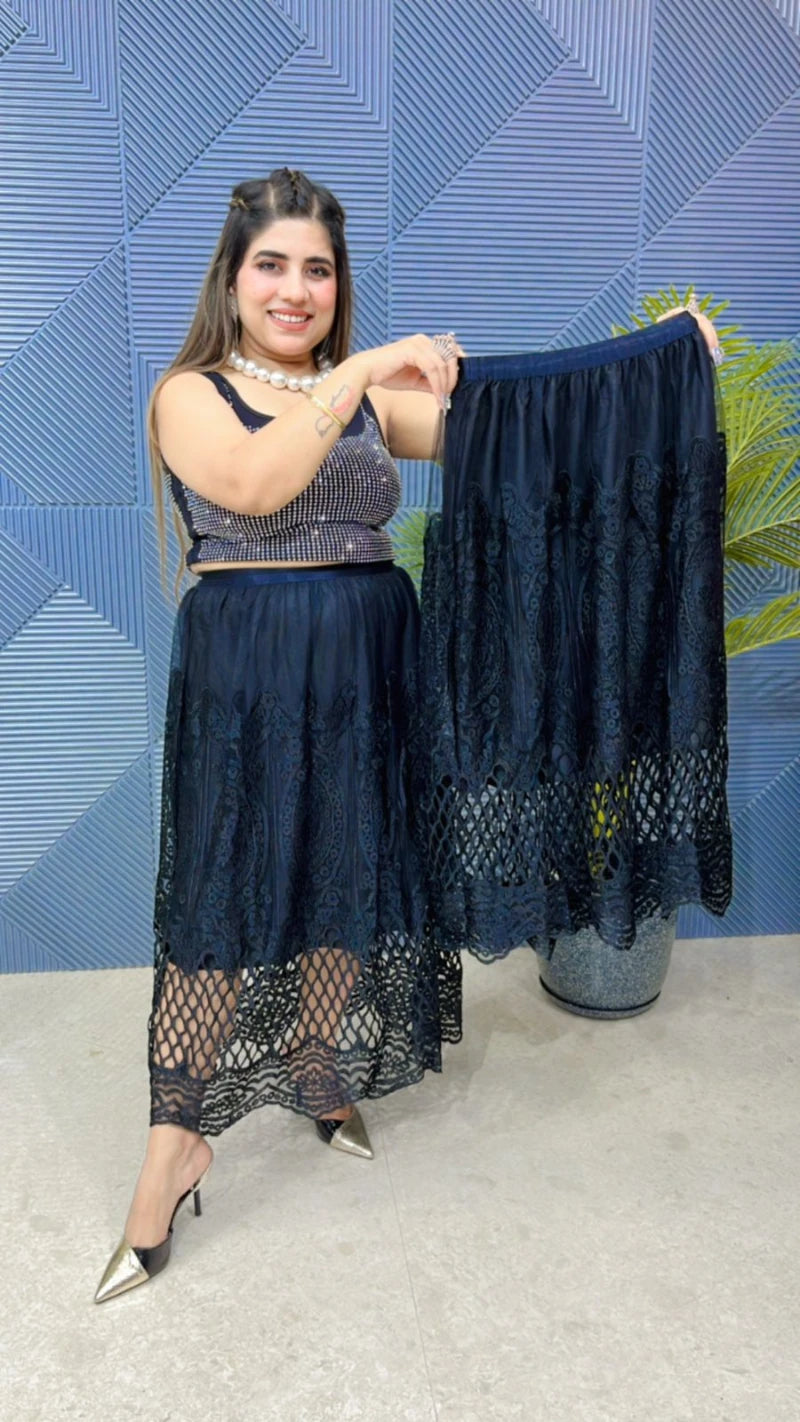 Imported Heavy Quality Embroidery Skirt GGR671