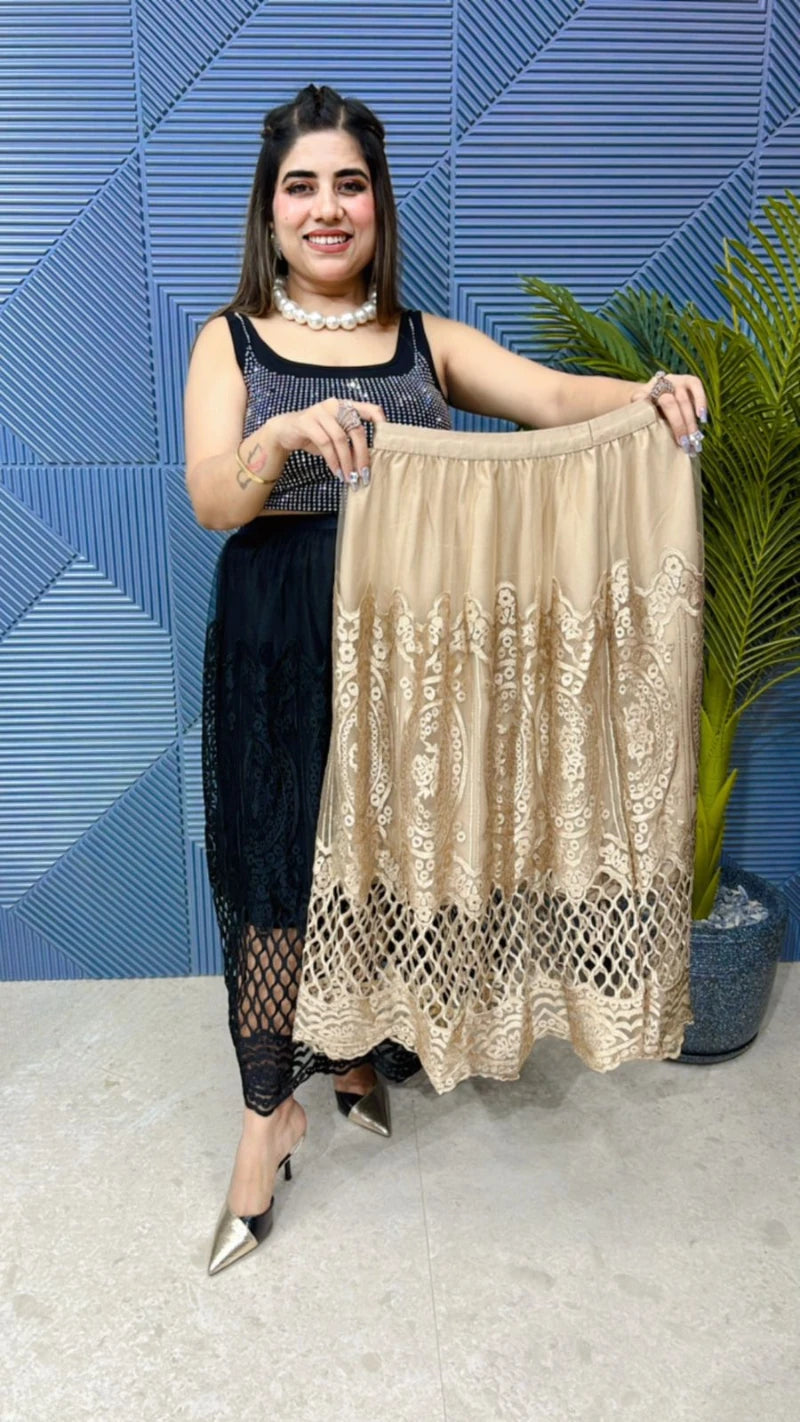 Imported Heavy Quality Embroidery Skirt GGR671
