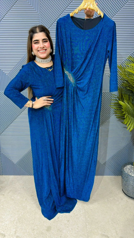 Imported Lycra Stretch Fabric Partywear Dress GGR604