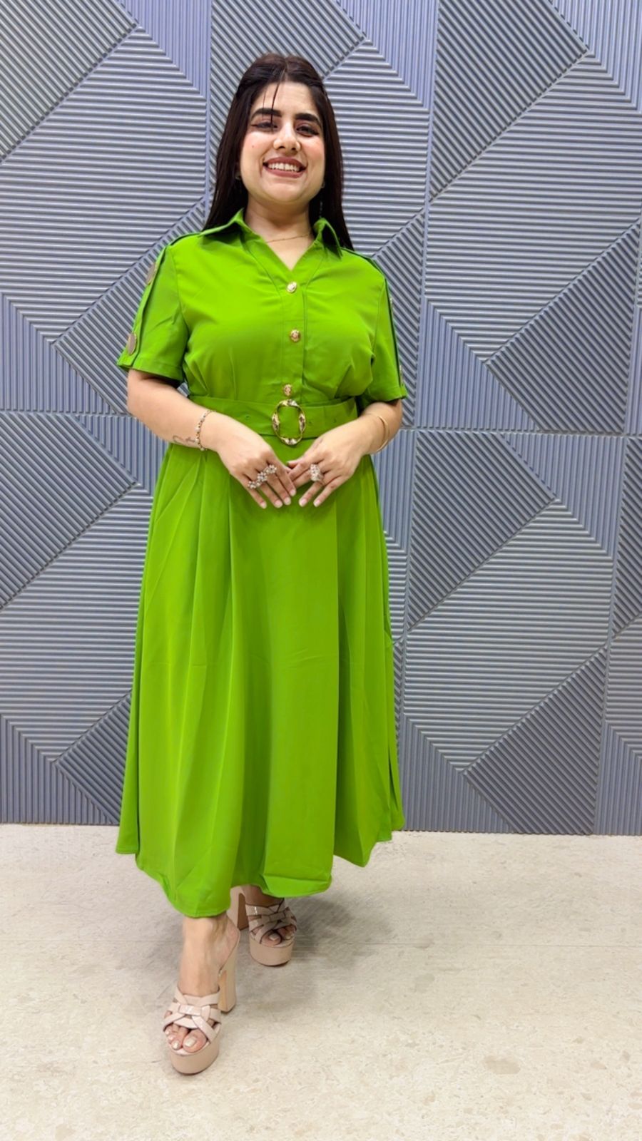 BEAUTIFUL IRMA DRESS WITH BELT GGR5127 Girls Glitters
